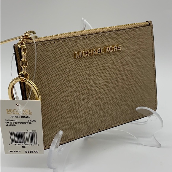 Michael Kors Handbags - Jet Set Travel Sm TZ Coinpouch W ID Leather